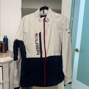 Polo by Ralph Lauren White & Navy USA Performance Jacket
